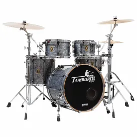 Tamburo TB UNIKA522FK16 UNIKA Series (5-piece wood shell pack with Snare Drum and 22" Bass Drum and 16" Floor Tom) - Fantasy Black
