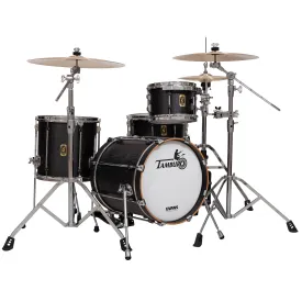 Tamburo TB UNIKA522FN16 UNIKA Series (5-piece wood shell pack with Snare Drum and 22" Bass Drum and 16" Floor Tom) - Flamed Black