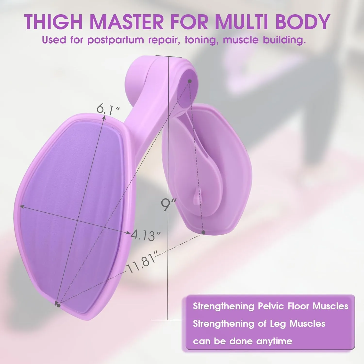 Thigh Master, Kegel Exercise, Inner Thigh Exerciser, Thigh Master Thigh Exerciser, Pelvic Floor Muscle Trainer, Thigh Workout Equipment, Thigh Exerciser for Women, Kegel Tightener