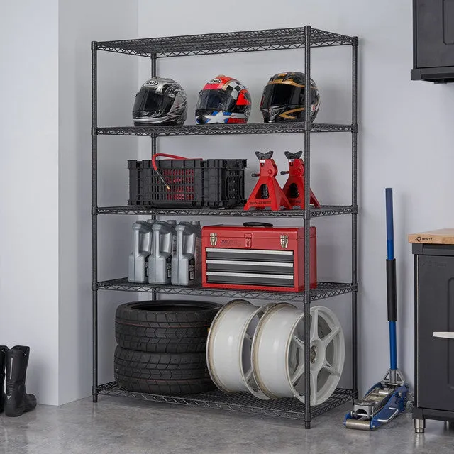 Trinity PRO 5-Tier 48x24x72 Wire Shelving NSF Black Anthracite®