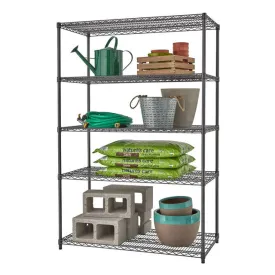 Trinity PRO 5-Tier 48x24x72 Wire Shelving NSF Black Anthracite®