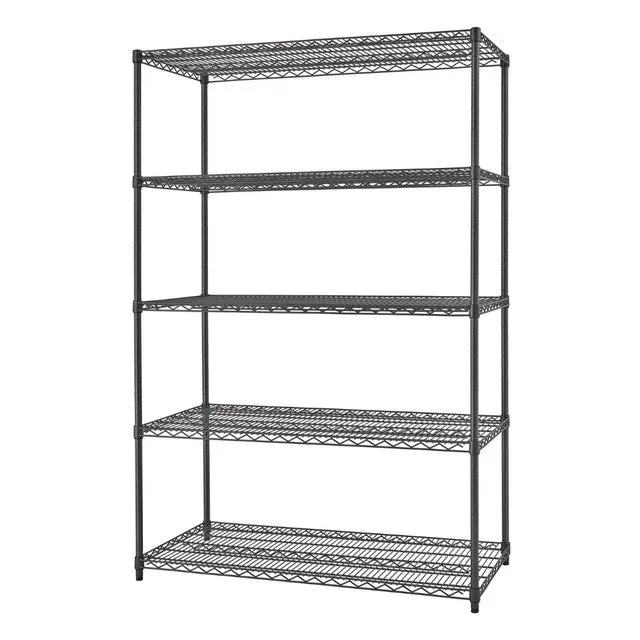 Trinity PRO 5-Tier 48x24x72 Wire Shelving NSF Black Anthracite®