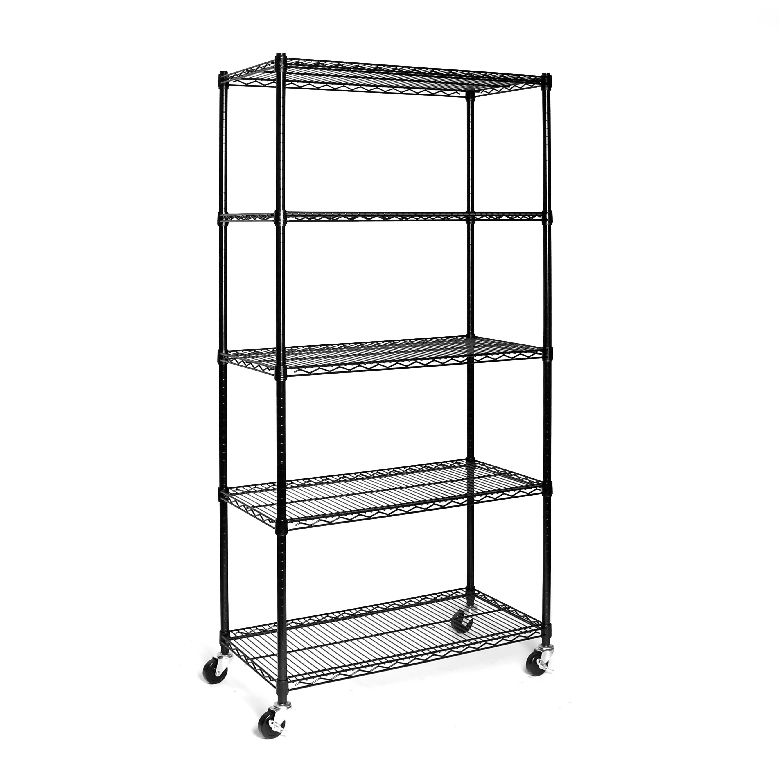 UltraDurable® 5-Tier NSF Steel Shelving, Black
