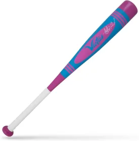 Victus Vibe Pro Crayon Junior Big Barrel Baseball Bat, Aluminum One Piece Bat for Power & Control with Ring Free Barrel, Ergonomic Soft-Touch Grip Handle, & Vibration Reducing Knob, American Made