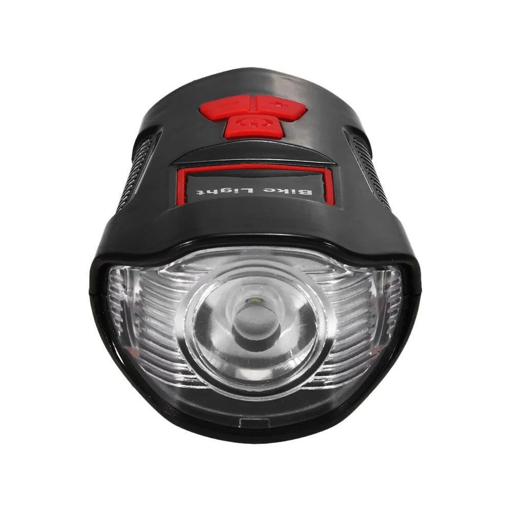 Waterproof Bicycle Headlight Rechargeable Cycling LED Front Light Bike Head Lamp With Loud Bell Warning Horn Light For MTB Road Bike