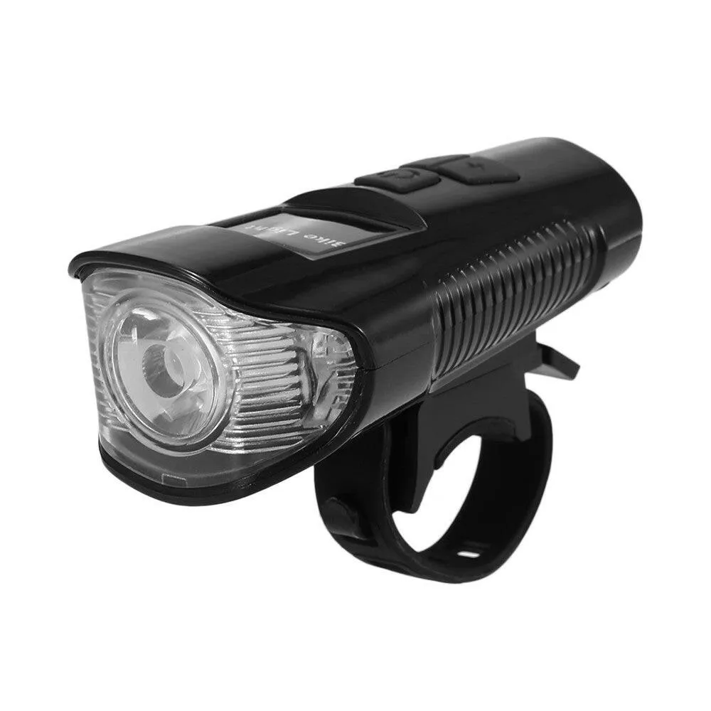 Waterproof Bicycle Headlight Rechargeable Cycling LED Front Light Bike Head Lamp With Loud Bell Warning Horn Light For MTB Road Bike