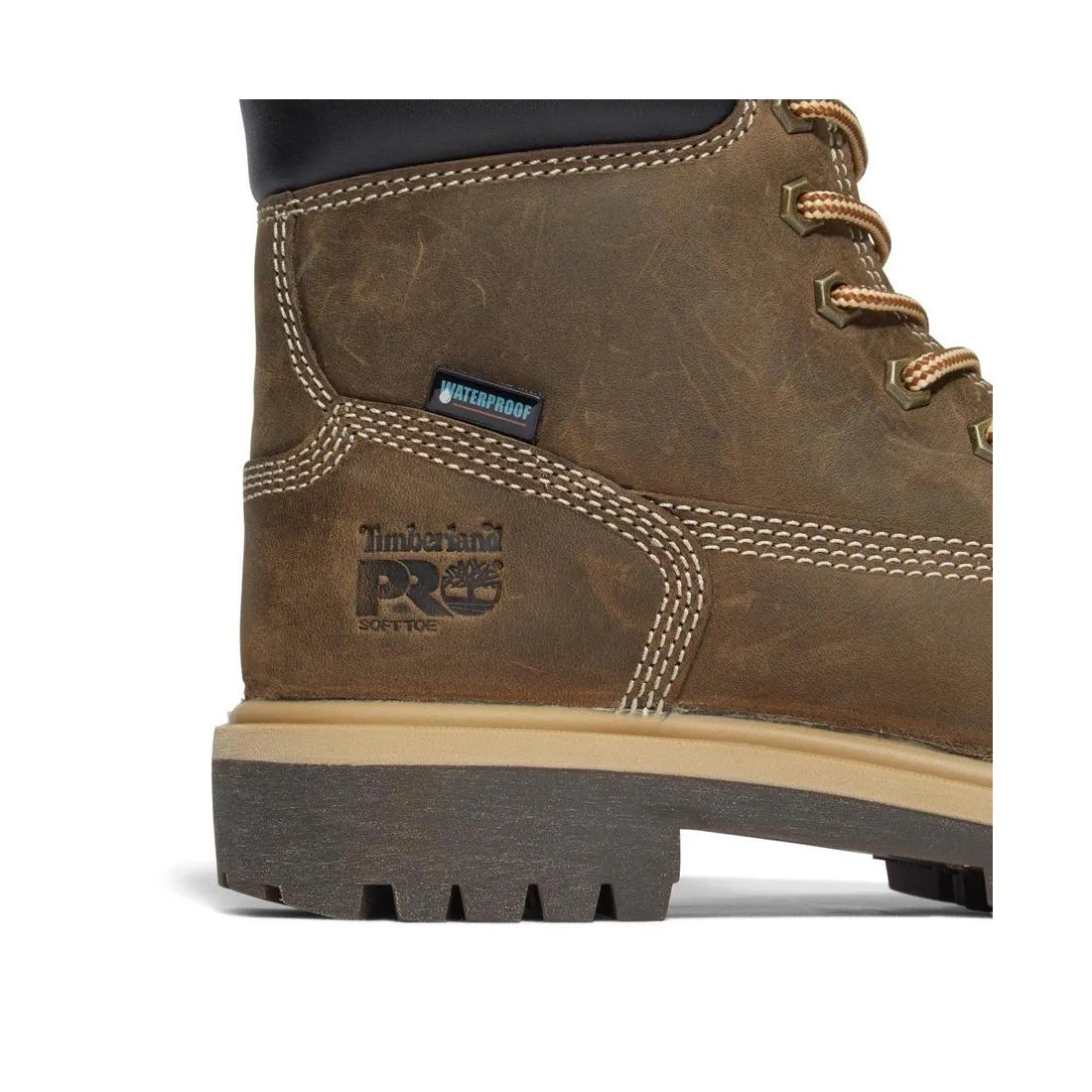 Women's Direct Attach 6 Inch Soft Toe Waterproof Ins 200G Boot Brown