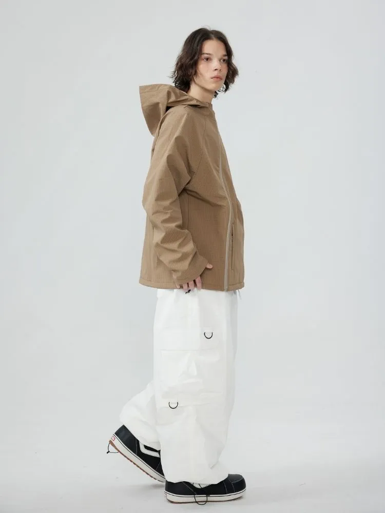 Zenventure White 3L Soft Shell ZipTwin Hoodie - Unisex