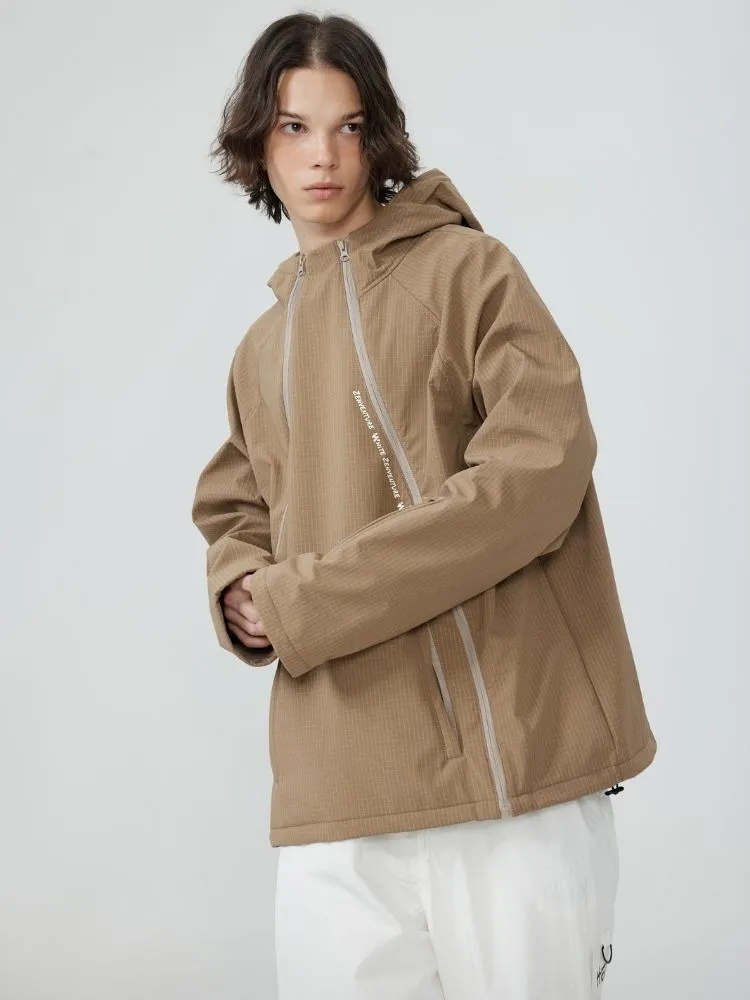 Zenventure White 3L Soft Shell ZipTwin Hoodie - Unisex