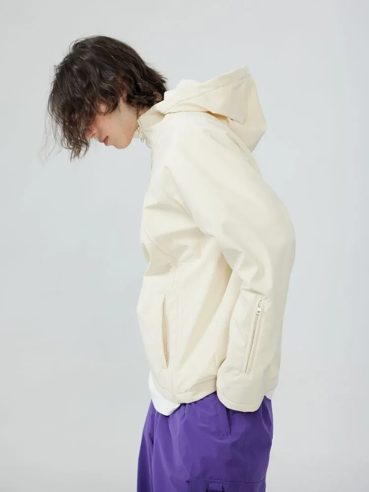 Zenventure White 3L Soft Shell ZipTwin Hoodie - Unisex