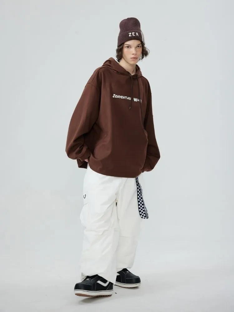 Zenventure White Comfort Oversized Hoodie - Unisex